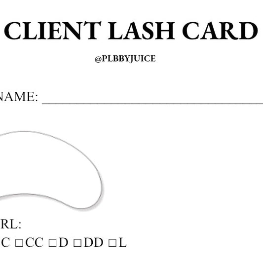 Lash Client Card
